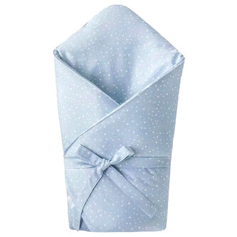 Zavinovačka SOFTELLO- svetlomodrá bodka - Zimná