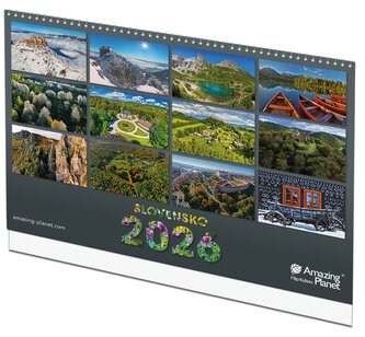 Nástenný kalendár Slovensko 2026 Amazing Planet