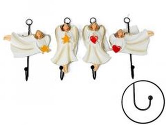 Wieszak z aniołkiem 11x15cm MIX