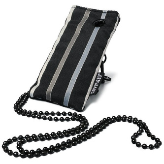 Coverized TAILOR malá brašna na MP3 / MP4, černá, široké pruhy