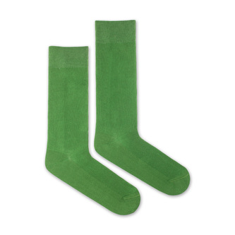 Ponožky Žebro tenké zelené Zelené L (43-46)
