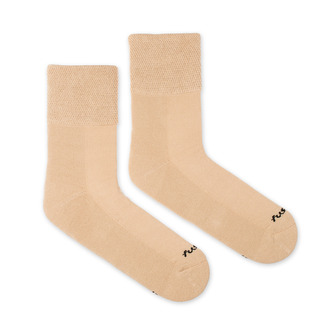 Ponožky Diabetické vaflový lem béžové Béžové S (35-38)