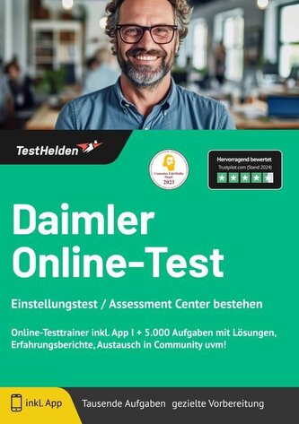 Daimler Online-Test Einstellungstest / Assessment Center bestehen - Online-Testtrainer inkl. App I + 5.000 Aufgaben mit Lösungen