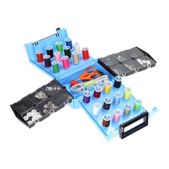 Set příslušenství pro šití 138 ks, plastový organizér