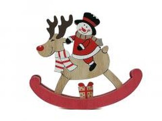 Bałwanek drewniany 15x12cm