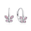 NB-3035 Stříbrné náušnice na klapku motýlci