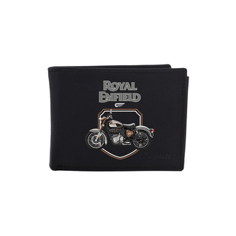 Kožená peněženka Striker Royal Enfield Classic 350 - černá