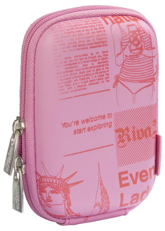 Riva Case 7103 pouzdro na fotoaparát, růžové Newspaper