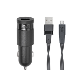 Riva Power 4223 BD1 duální automobilový adaptér  3,4A/2xUSB, černá + micro USB kabel