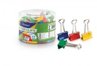 Klipy biurowe 19mm kolorowe 40szt