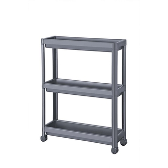 Regál PH 3 koše 54x18x71cm kolečka, tm.šedá  DECOBELLA