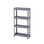 Regál PH 4 koše 54x18x100cm kolečka, tm.šedá  DECOBELLA