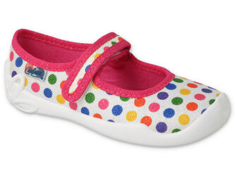114X494 - dívčí balerínky Befado stříbrné,puntíky 114X494_25