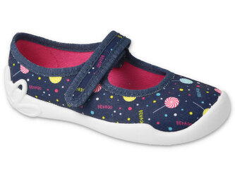 114X508 - dívčí balerínky Befado tmavě modré 114X508_25