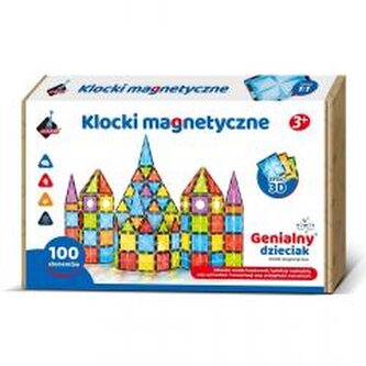 Klocki magnetyczne 100 elementów