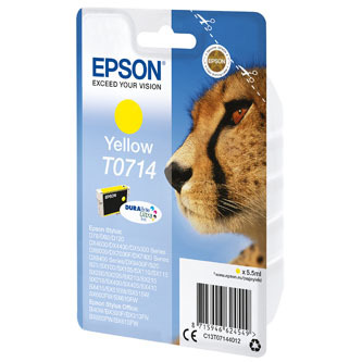 Epson originální ink C13T07144022, yellow, blistr s ochranou, 5,5ml, expirace 12/2025