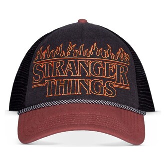 Truckerská kšiltovka Wrangler Stranger Things - Flame Logo