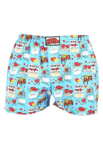 Pánské trenky Styx art klasická guma Valentýn páry (A1756) M
