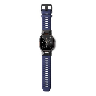 Epico Rubber Pro řemínek s nerezovým zapínáním pro Apple Watch 49/46/45/44/42mm modrý