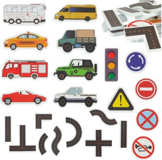 KIK Pěnové dopravní značky do vany 23ks