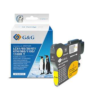 G&G kompatibilní ink s LC-980Y, LC-1100Y, NP-B-0061Y/1100Y/980Y, yellow, 260str.