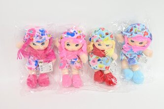 Lalka szmacianka 25cm 4kol BLAL8504 68504