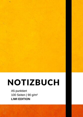 Notizbuch A5 punktiert - 100 Seiten 90g/m² - Soft Cover - FSC Papier
