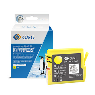 G&G kompatibilní ink s LC-1000Y, LC-970Y, NP-B-0051Y/1000Y/970Y, yellow, 400str.