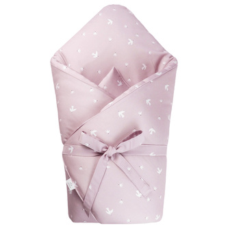 Zavinovačka SOFTELLO - tmavoružové vtáčiky - Zimná