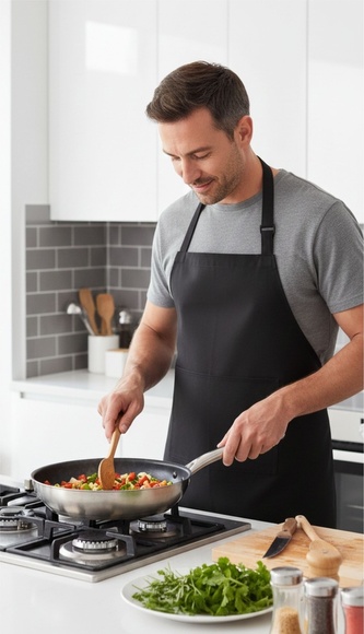 Zástěra kuchyňská, BLACK exclusive