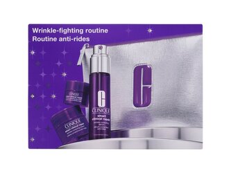 Clinique Smart Clinical Repair pleťové sérum Smart Clinical Repair Wrinkle Correcting Serum 30 ml + pleťový krém Smart Clinical Repair Wrinkle Correcting Cream 15 ml + oční krém Smart Clinical Repair Wrinkle Correcting Eye Cream 5 ml + kosmetická taštička
