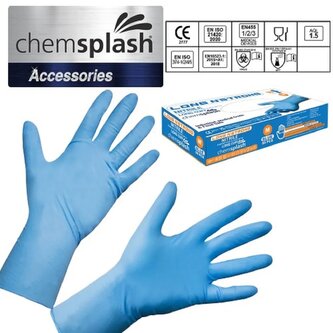 Chemsplash Long n'strong, silné dlouhé rukavice - 50 ks, velikost L
