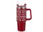 NEREZOVÝ TERMOHRNEK SNĚHOVÁ VLOČKA 890ML ČERVENÝ