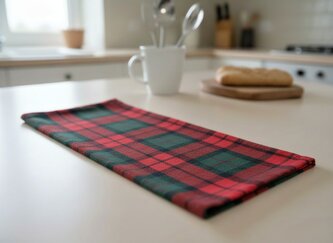 Vánoční bavlněná utěrka FESTIVE XMAS červená 40x60 cm 100% bavlna