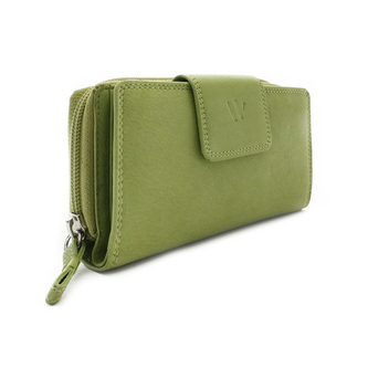 Dámská kožená peněženka se zápinkou Arwel 684 - zelená