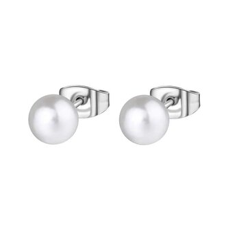 Krásné ocelové náušnice s perlami Chant BAH91 Brosway