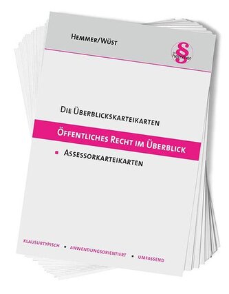 Überblickskarteikarten Assessor: Öffentliches Recht im Überblick