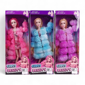 Lalka w futerku 3kol BLAL5571 75571