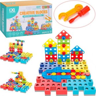 Leventi Stavebnice šroubovací - město a doprava 202ks