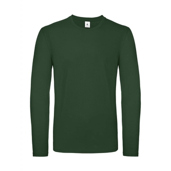 Triko s dlouhým rukávem B&C LSL - zelené, XL