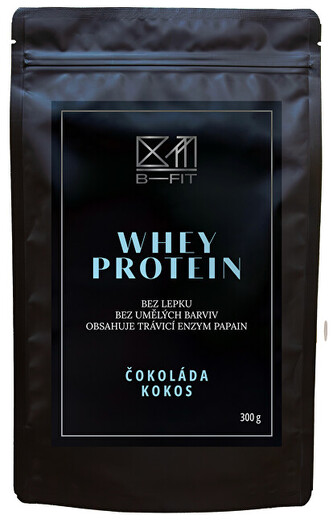 B-Fit Club Whey protein Čokoláda - Kokos 900 g