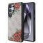 Guess PU Leather 4G Flowers Print Metal Classic Logo MagSafe Zadní Kryt pro Samsung Galaxy S25 Ultra Pink