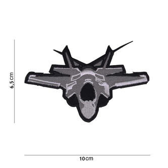 Nášivka textilní Fostex US F-35 Fighter Jet - šedá-černá