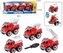 Zestaw 4 pojazdów strażackich do rozkręcania