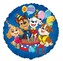 Foliový balonek TLAPKOVÁ PATROLA kulatý modrý 46 cm
