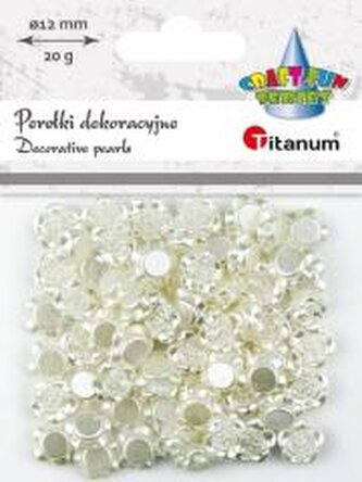 Koraliki perełki plastikowe róże 10mm 20g