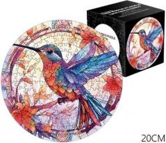 Puzzle 168el Witraż. Ptak