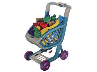 Leventi Dětský nákupní vozík se světly a zvuky - tyrkysově modrý