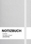 Notizbuch A4 blanko weiß / hellgrau - 100 Seiten Soft Cover - FSC Papier