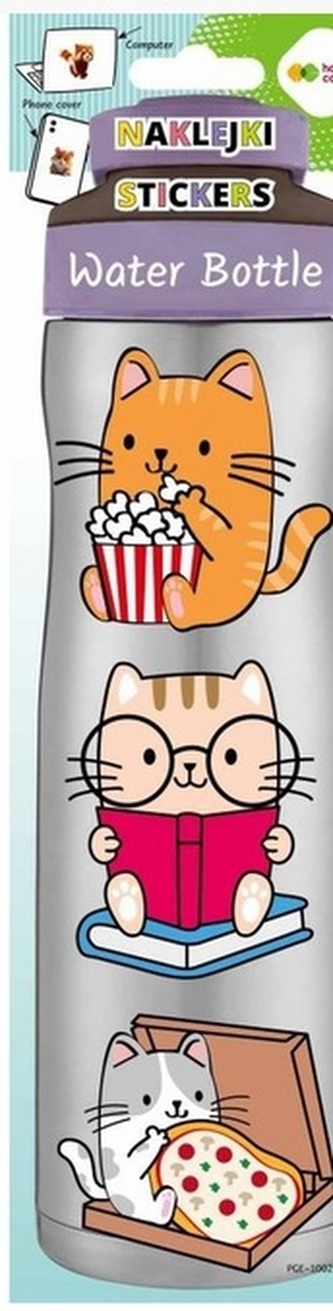 Naklejki WATER BOTTLE - Baby Cats, 83x286 mm, Happy Color